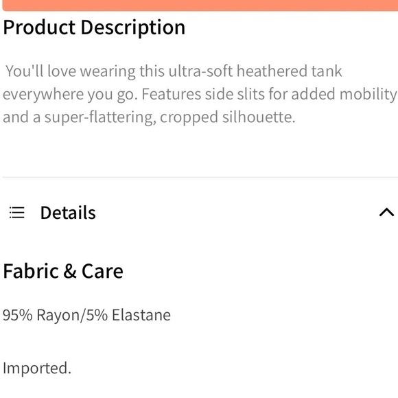 Fabletics cropped racerback tank, light gray, XL - Picture 7 of 8